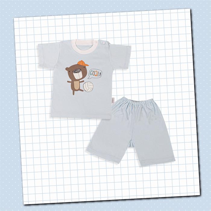 Gambar Set Oblong Pendek + Celana Pendek Polos Warna ( Sablon ) Size S - L - Biru Ball, S dari Chiyo Officially undefined Tokopedia