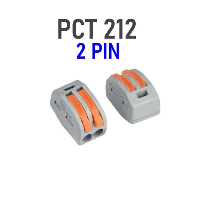 Gambar Terminal Blok Listrik Konektor Penyambung Kabel Block 2 3 4 5 Pin - PCT212  dari Yorent undefined Tokopedia