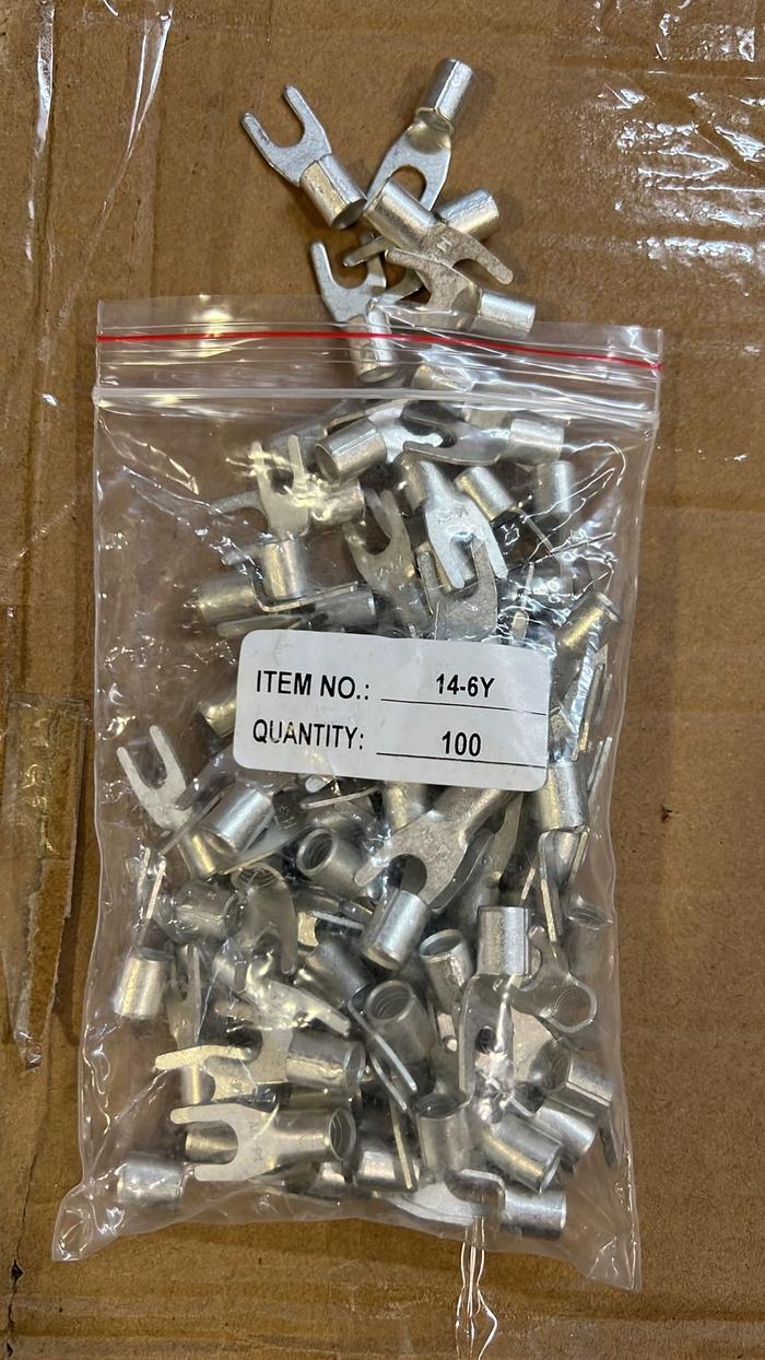 Gambar Skun Y (Fork) Tipe 14-6Y untuk ukuran kabel 16mm Polos (Tanpa Isolasi) - Pack (100pcs) dari Buana Arga Elektrika undefined Tokopedia