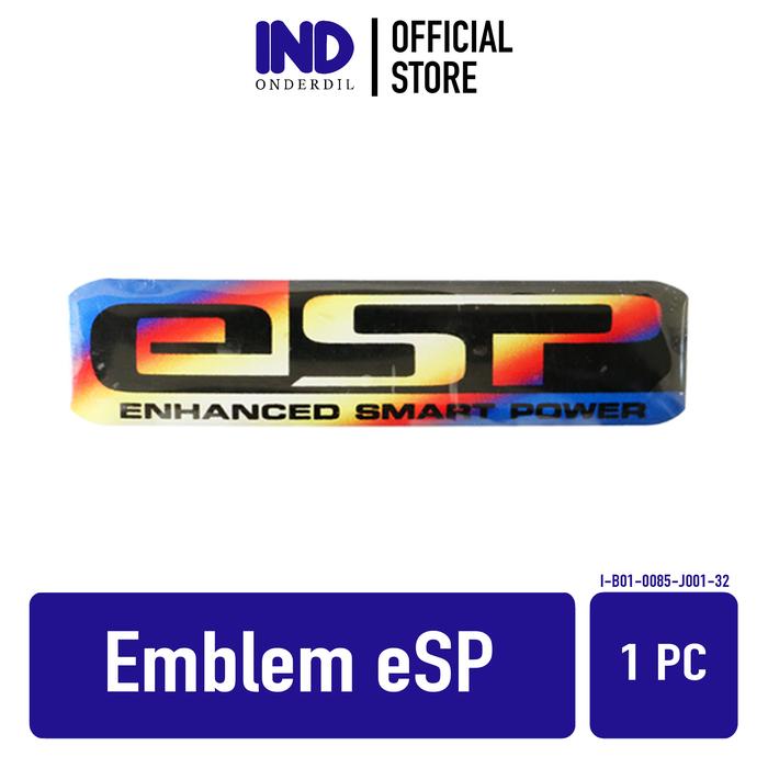 Gambar Emblem 3D eSP Esp+ Stiker Sticker Timbul Thailand Chrome Biru Kuning - eSP Twotone dari IND Onderdil undefined Tokopedia