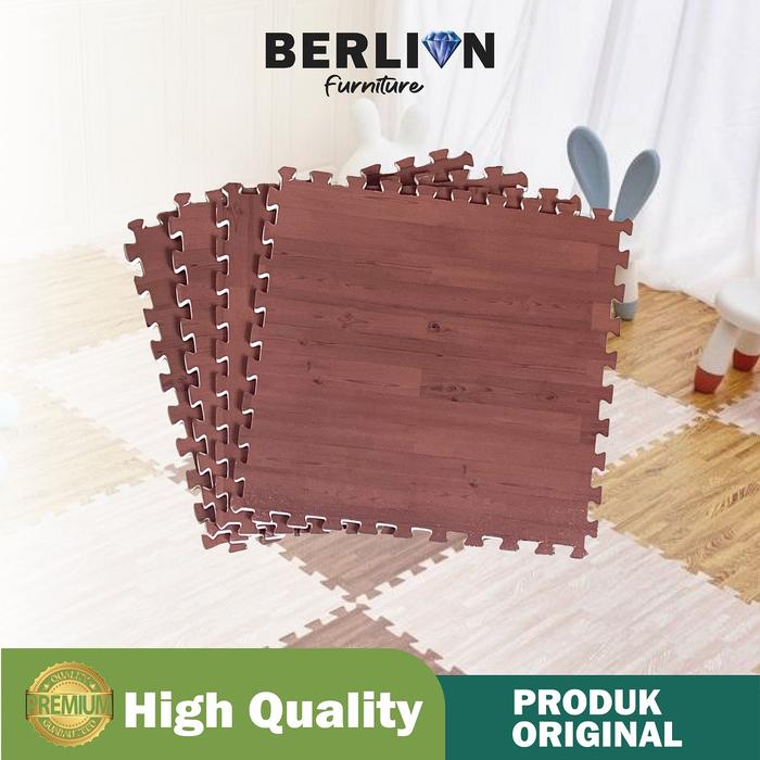 Gambar Matras Puzzle WOOD 30x30 Tbl 1 Isi 9 Pcs Alas Lantai Motif Kayu Karpet - Cokelat Tua dari Kebutuhan Terpenuhi undefined Tokopedia