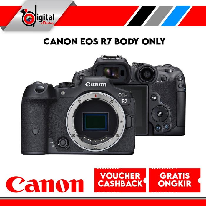 Gambar Canon EOS R7 Body Only Mirrorless Camera - Canon EOS R 7 BO - STANDAR dari digitalstore86 undefined Tokopedia