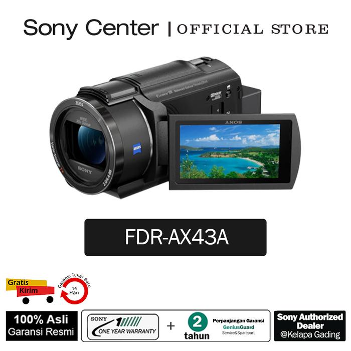 Gambar Sony FDR-AX43A / FDR AX43 / FDRAX43 / FDR-AX43A UHD 4K Camcorder - FDR-AX43A dari Sony Center Aneka Sakti undefined Tokopedia