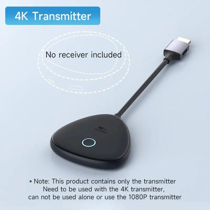 Gambar HAGIBIS 4K WIRELESS VIDEO HDMI TRANSMITTER RECEIVER EXTENDER DISPLAY - TRANSMITTER dari Republic-Store undefined Tokopedia
