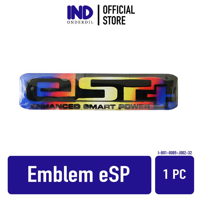 Gambar Emblem 3D eSP Esp+ Stiker Sticker Timbul Thailand Chrome Biru Kuning - eSP+ Twotone dari IND Onderdil undefined Tokopedia