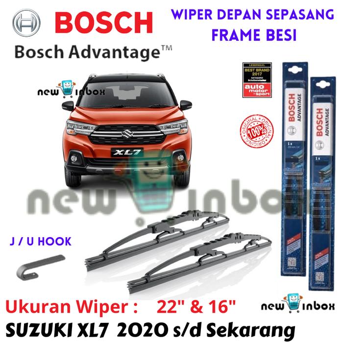 Gambar Wiper Depan Mobil SUZUKI XL7 XL 7 Sepasang BOSCH ADVANTAGE 22" & 16" ORIGINAL - Depan 22" & 16" dari NEW IN BOX undefined Tokopedia