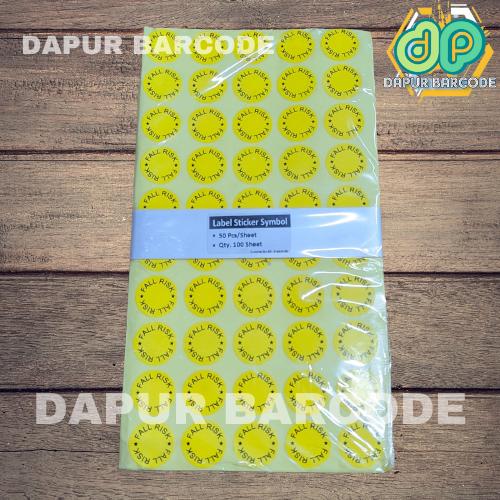 Gambar LABEL STIKER FALL RISK, HIGH ALERT, LASA BULAT - FALL RISK dari Dapur Barcode undefined Tokopedia