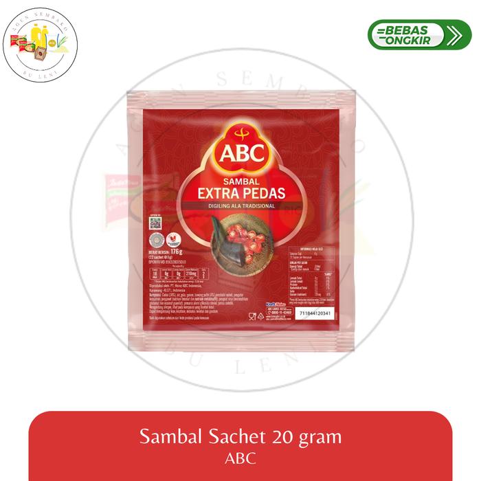 Gambar Sambal Sachet 20 gram(Belibis dan ABC) - Gratis Ongkir - ABC dari AgenSembakoBL undefined Tokopedia