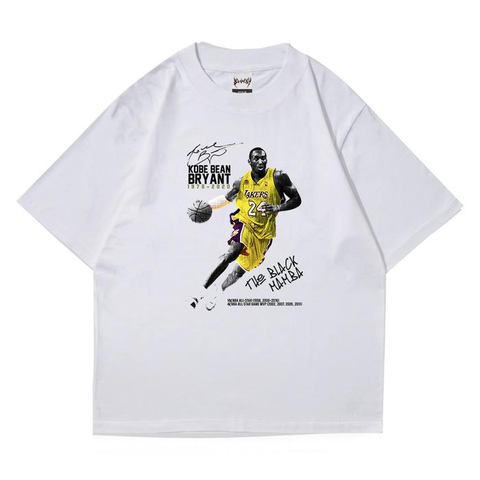 Gambar T-shirt Oversize Kobe Bryant Dennis Rodman Kaos Basket Basket NBA - The Black Mamba, XL dari KAOS POLOS OVERSIZE undefined Tokopedia