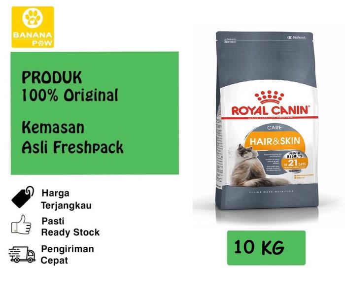 Jual Grab Gosend ROYAL CANIN Hair Skin 10 Kg Promo Cat Food