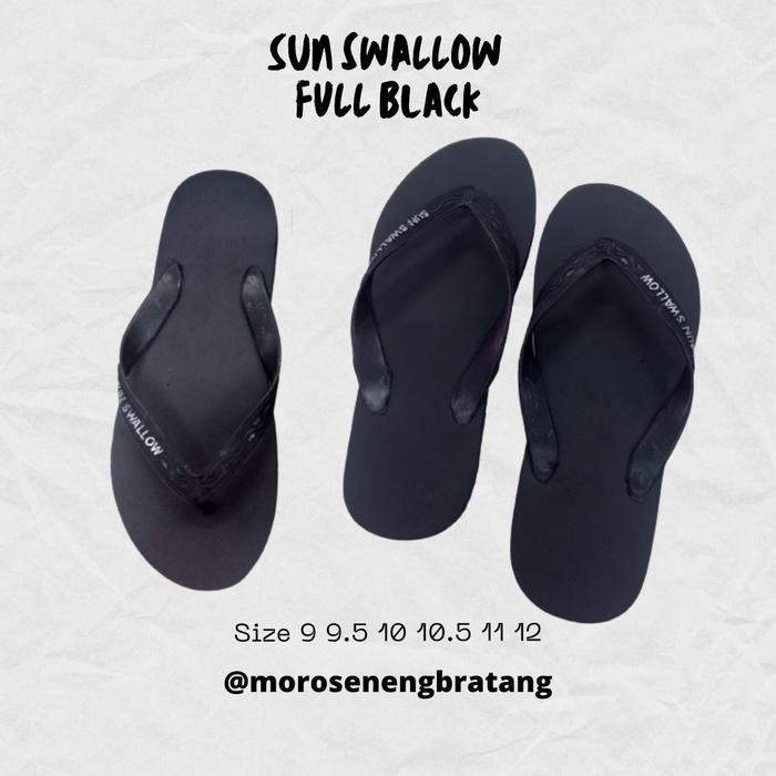 Gambar Sandal jepit pria SUN SWALLOW black size 12 setara 45 - size 12 dari Moro seneng bratang undefined Tokopedia