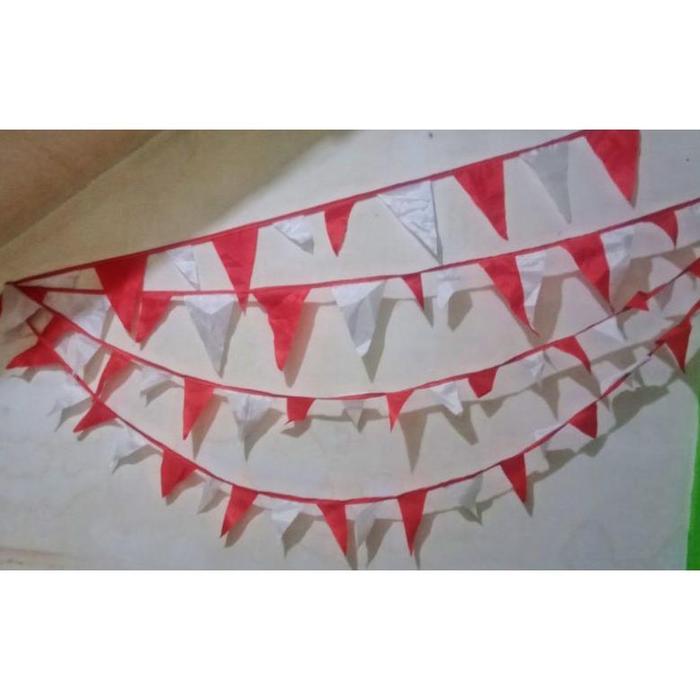 Jual bendera segitiga kain,flag carnaval,hiasan ulang tahun,bendera ...