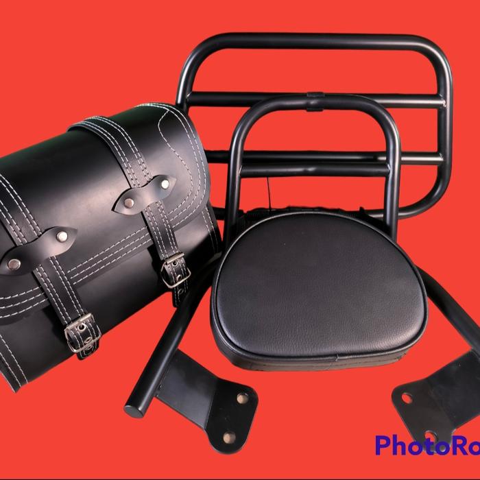 Jual Back Rack Yamaha Grand Filano Fazzio Honda Scoopy Genio+Tas ...