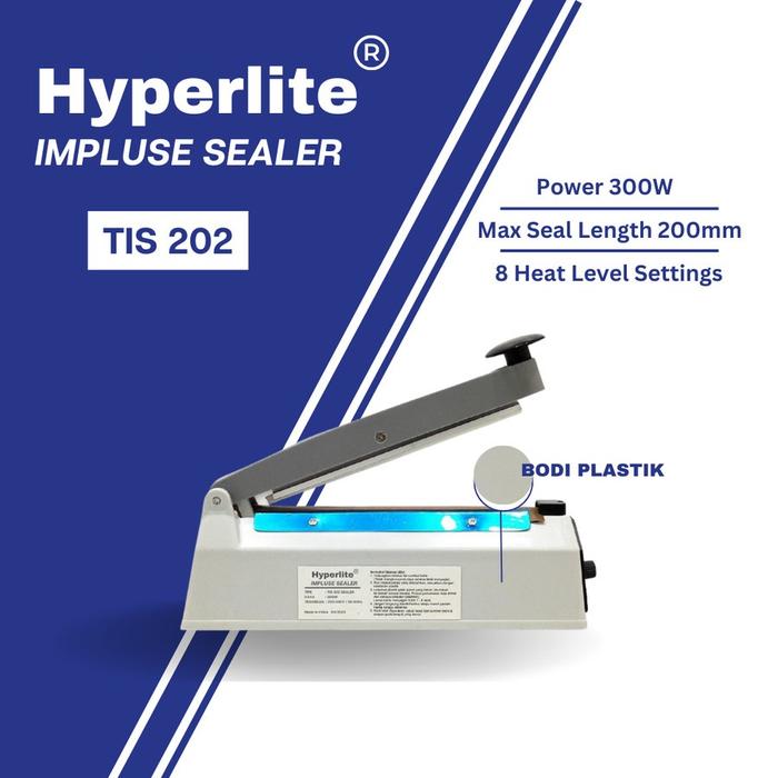 Gambar Hand Impulse Sealer Hyperlite TIS-202 Alat Perekat Plastik 20cm TIS202 - TIS-202 Plastik dari Golden Electronic undefined Tokopedia