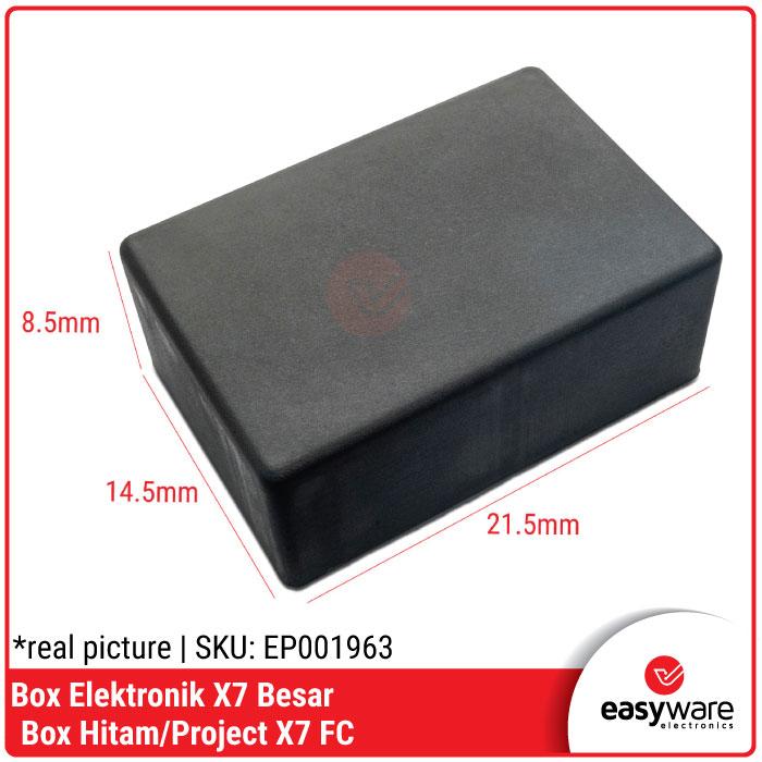 Gambar Box Elektronik X7 FC 21.5x14.5x8.5cm Box Hitam X7 Besar Box Project X7 dari EasyWare Electronics undefined Tokopedia