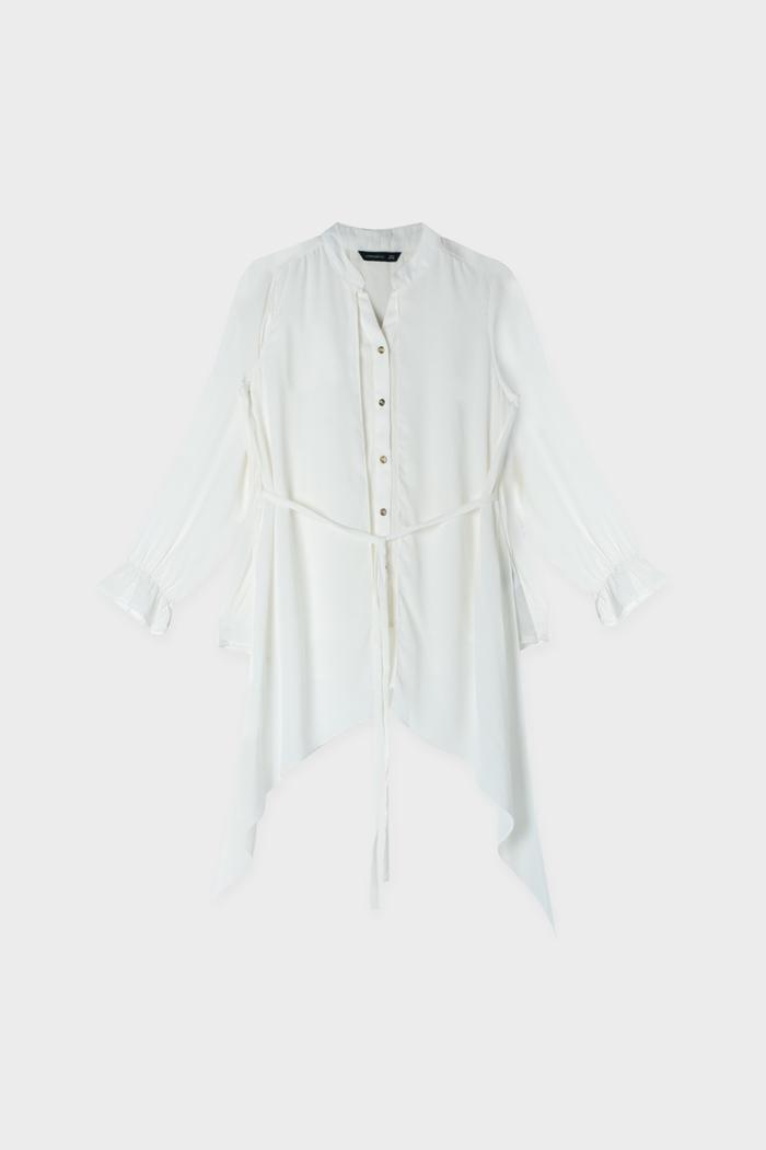 Gambar URBAN&CO Fashion Chiffon Waist Tie Blouse - 1212042 - OFF WHITE, S dari URBAN&CO OFFICIAL undefined Tokopedia