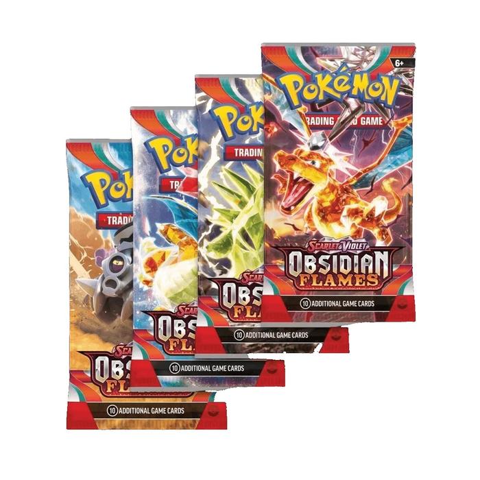Gambar Pokemon Booster Box OBSIDIAN FLAMES Scarlet Violet SV03 Trading Card - 1 booster dari Hobbiesland_NEW undefined Tokopedia