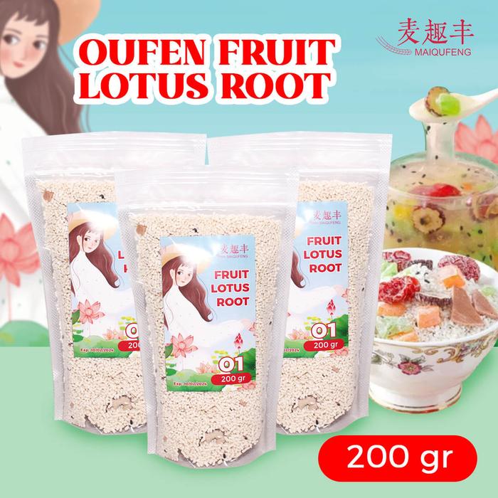 Gambar Original BPOM RI Oufen Lotus Root Powder Akar Teratai Diet Food - FRUIT 200gr dari pusatoribeautycare81 undefined Tokopedia