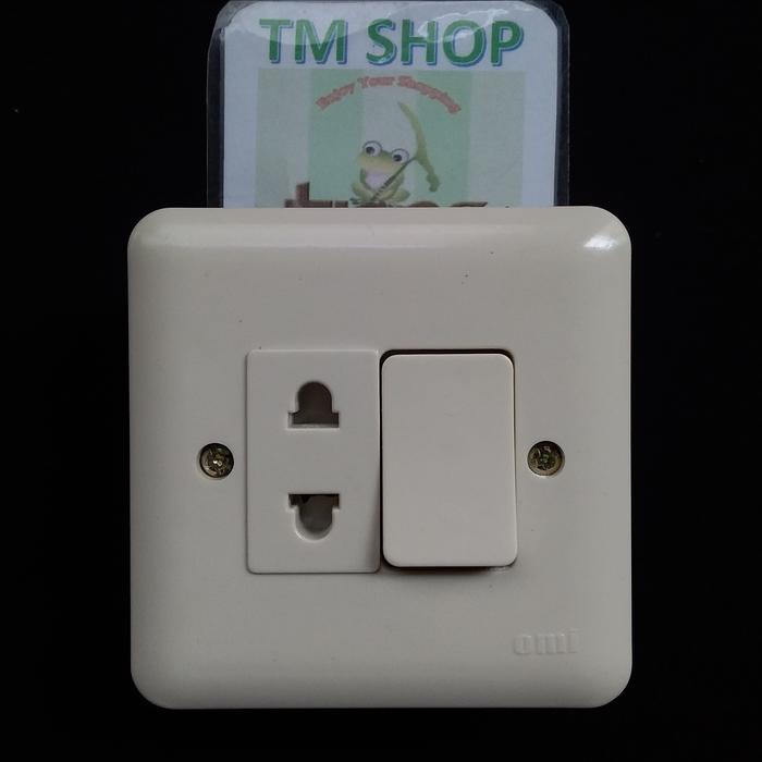 Gambar Saklar Plus Stop Kontak Inbow/Outbow Engkel Type Kombinasi - TYPE INBOW dari TriMedia Shop undefined Tokopedia