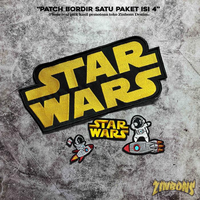Gambar PATCH EMBLEM BORDIR STARWARS SATU PAKET ISI 4 PATCH ASTRONOT PREMIUM TEMPELAN Jaket - SATU PAKET dari ZINBONS DENIM undefined Tokopedia
