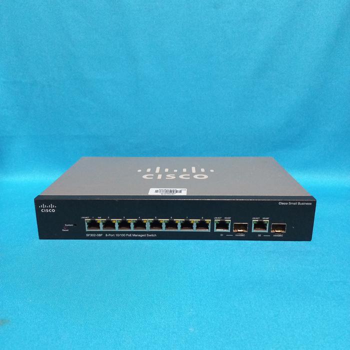Jual CISCO Small Business SF302 08P 8 Port 10 100 PoE Managed Switch jual-cisco-small-business-sf302-08p-8-port-10-100-poe-managed-switch