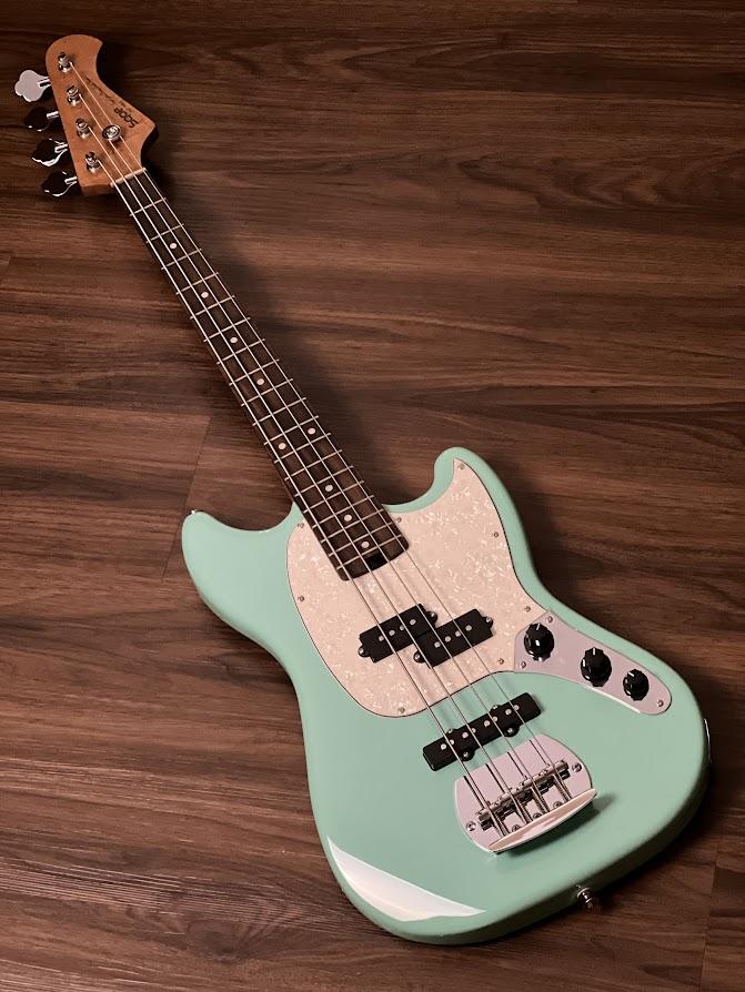 Gambar SQOE SPJ400 Short Scale Roasted Maple Series in Surf Green dari Nafiri Music Store undefined Tokopedia