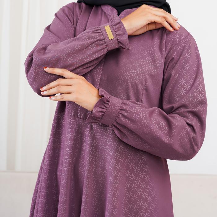 Gambar GAMIS EMBOS HERMOSA NEW COLLECTION GAMIS PREMIUM GAMIS SYARI MURAH - Dusty Purple, S dari Hermosa Apparel Gamis Grosir undefined Tokopedia