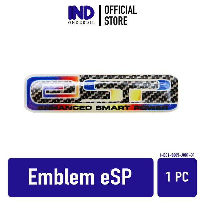 Gambar Emblem 3D eSP Esp+ Stiker Sticker Timbul Thailand Chrome Biru Kuning - eSP CBN Twotone dari IND Onderdil undefined Tokopedia
