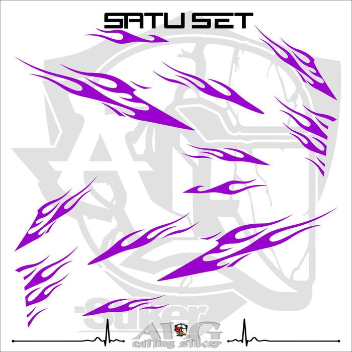 Gambar STRIPING CUTTING VARIO MOTIF API/STRIPING API/STRIPING MOTOR VARIO/248 - Ungu, PREMIUM dari Alg cutting stiker undefined Tokopedia