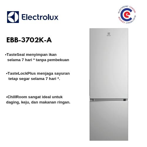 Gambar kulkas 2 pintu Electrolux EBB 3702 K-A Freezer Bawah Inverter 335 L dari Electronic Center Store undefined Tokopedia
