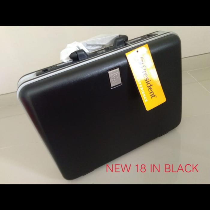 Gambar KOPER DOKUMEN PRESIDENT 18 IN ORIGINAL FIBER TERMURAH TERLARIS - NEW 3144 BLACK dari sinarbahagiaolshop undefined Tokopedia