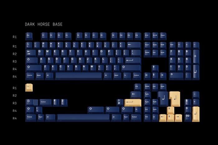 Gambar GMK Rudy 2 R2 for Mechanical keyboard - Dark Horse Base dari Swift Engineering undefined Tokopedia