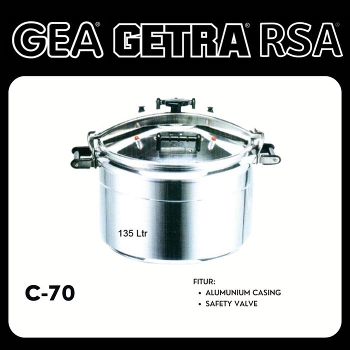 Gambar COMMERCIAL PRESSURE COOKER / PANCI PRESTO GETRA ORI - NON ONGKIR - 135 LITER dari DISTRIBUTOR GEA GETRA RSA JATENG undefined Tokopedia