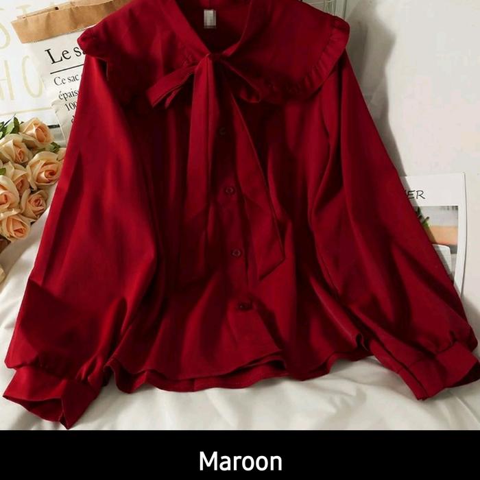Gambar Nora Blouse Jumbo Atasan Wanita Big Size - Coksu, XXXL dari KIMS-Shop_NEW undefined 5 Tokopedia
