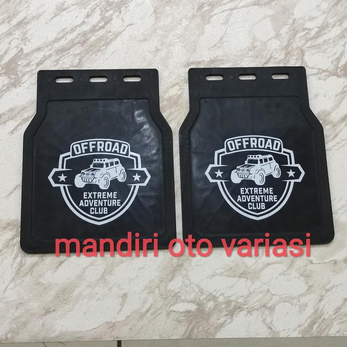 Gambar Karpet lumpur / mud guard mobil universal motif logo gambar isi 2 pc - adventure dari Neridia undefined Tokopedia