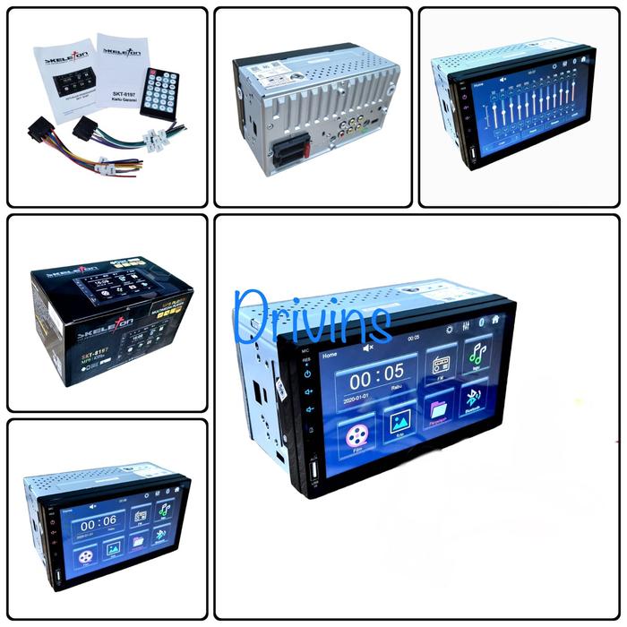 Gambar TV MOBIL HEAD UNIT SKELETON SKT-8197 7" BODY PENDEK FULL GLASS - HEADUNIT dari Drivins undefined Tokopedia