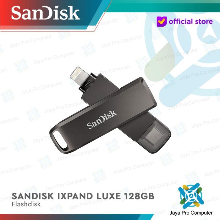 Gambar FlashDisk Sandisk iXpand Luxe 128GB - Lightning and Type-C dari Jaya Pro Computer undefined Tokopedia