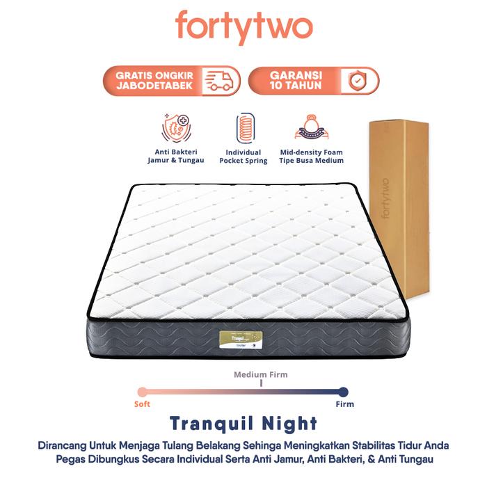 Gambar FortyTwo Kasur Spring Bed SleepMed - Spring Mattress - Tranquil Night - King dari Fortytwo Home Indonesia undefined Tokopedia