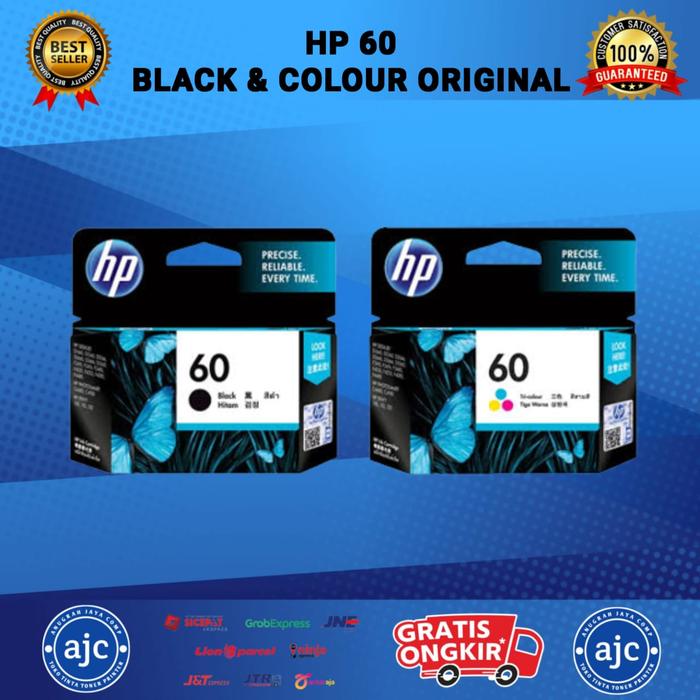 Gambar Tinta Printer Cartridge HP 60 Colour Original dari Anugrah Jaya Comp undefined Tokopedia