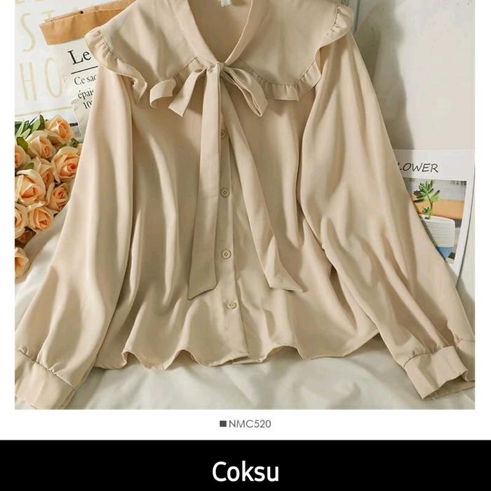 Gambar Nora Blouse Jumbo Atasan Wanita Big Size - Coksu, XXXL dari KIMS-Shop_NEW undefined Tokopedia