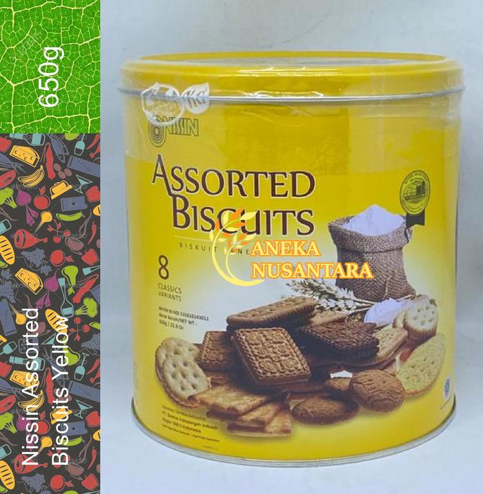 Gambar Nissin Assorted Biscuits Yellow Biskuit Kaleng Assorted 650g Biskuits dari Aneka Nusantara Market undefined Tokopedia