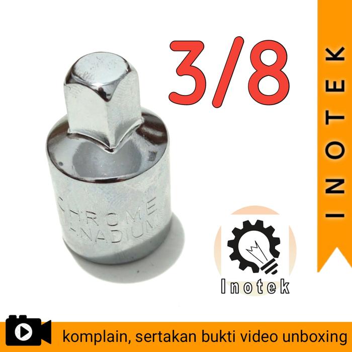 Gambar Kunci Sok T Socket Wrench Rotary Handling Handle Pegangan putar - Adapter 3/8 dari Inotek undefined Tokopedia
