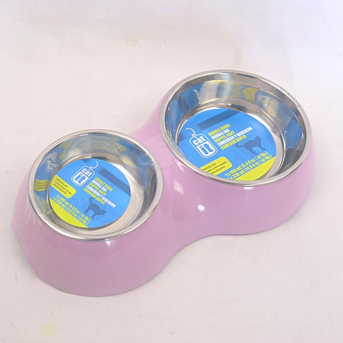 Gambar HAGEN Tempat CATIT 2in1 Durable Stainless Bowl 350-160ml - Merah Muda dari Pet Republic Indonesia undefined Tokopedia