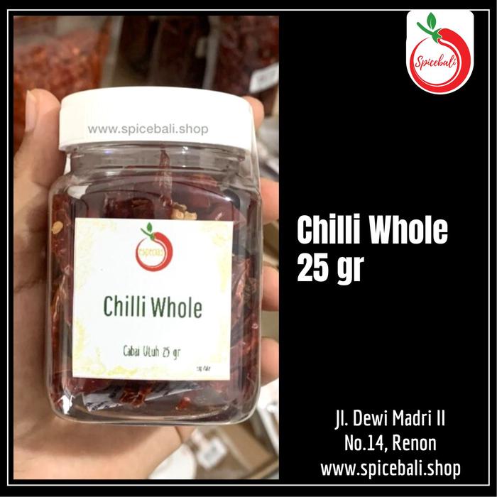 Gambar Whole Dry Chilli 250 gr / Dried Chilli / Cabai Kering Utuh 250gr - 25gr dari SpiceBali undefined Tokopedia