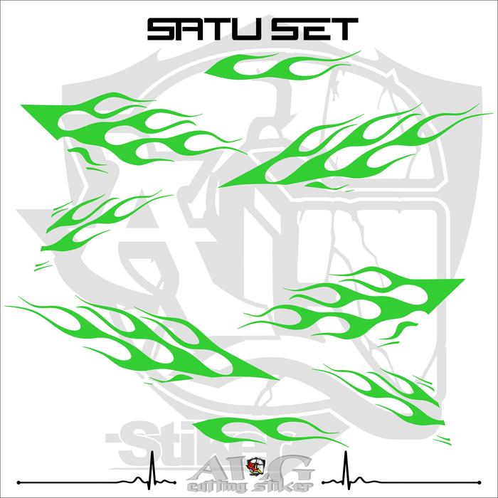 Gambar STICKER CUTTING/STRIPING MOTOR MX KING/STRIPING API MX KING 150CC/251 - HIJAU TUA, BIASA dari Alg cutting stiker undefined Tokopedia