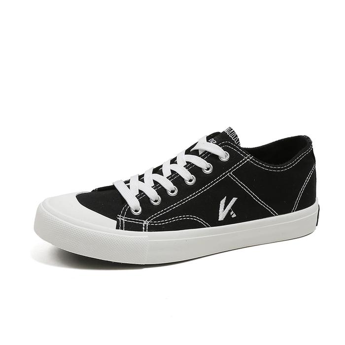 Gambar Techdoo Sepatu Sneakers Canvas Pria Wanita Sepatu Sekolah Hitam KSC408 - Hitam, 40 dari Techdoo undefined Tokopedia