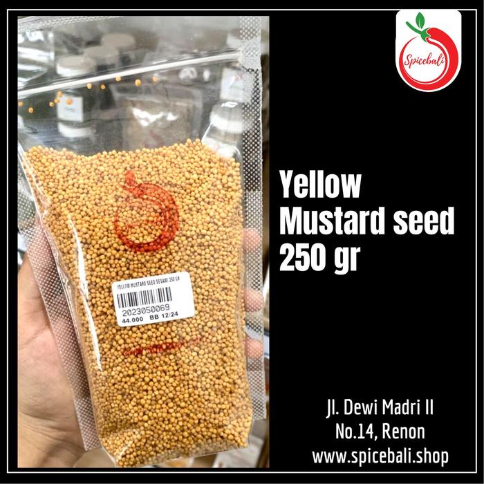 Gambar Yellow Mustard Seeds 250 gr / Biji Sesawi Kuning 250 gr - 250gr dari SpiceBali undefined Tokopedia