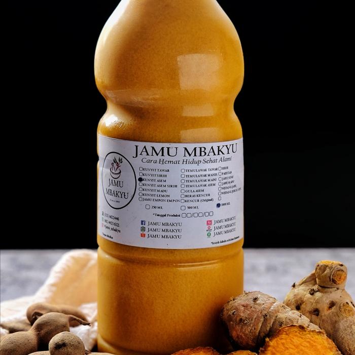 Gambar Jamu Kunyit 1000ml - Jamu Mbakyu dari Jamu Mbakyu Store undefined Tokopedia
