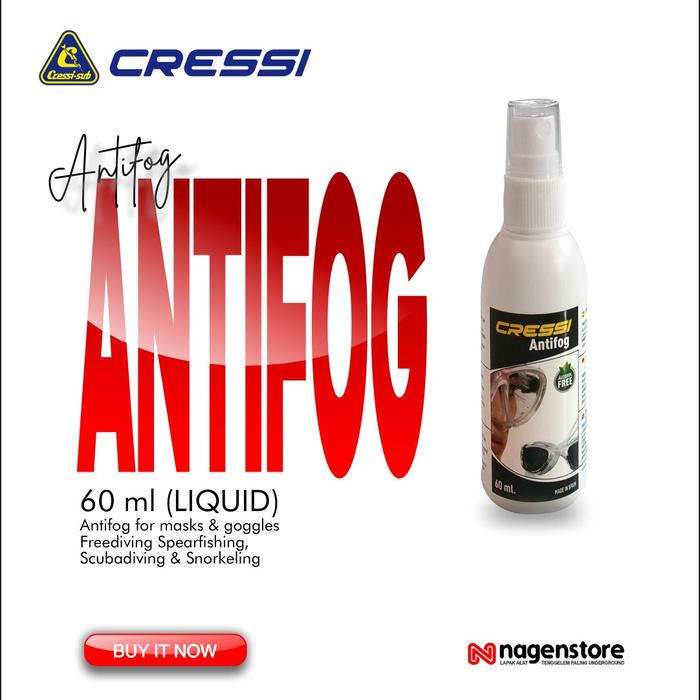 Gambar Cressi anti fog antifog cressi mask diving spray 60 ml - 60 ml (Liquid) dari nagenstore undefined 2 Tokopedia