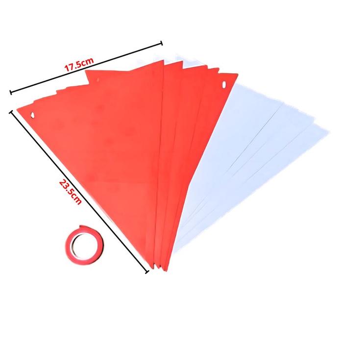 Gambar Banner Bendera Merah Putih Segitiga 9 Pcs Banner Bunting Merah Putih - merah putih dari Mynoona Toona undefined Tokopedia